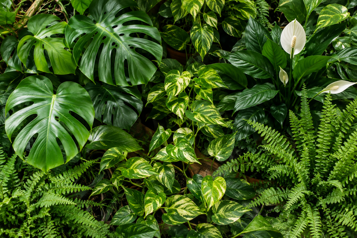 Lush Houseplant Hero Background